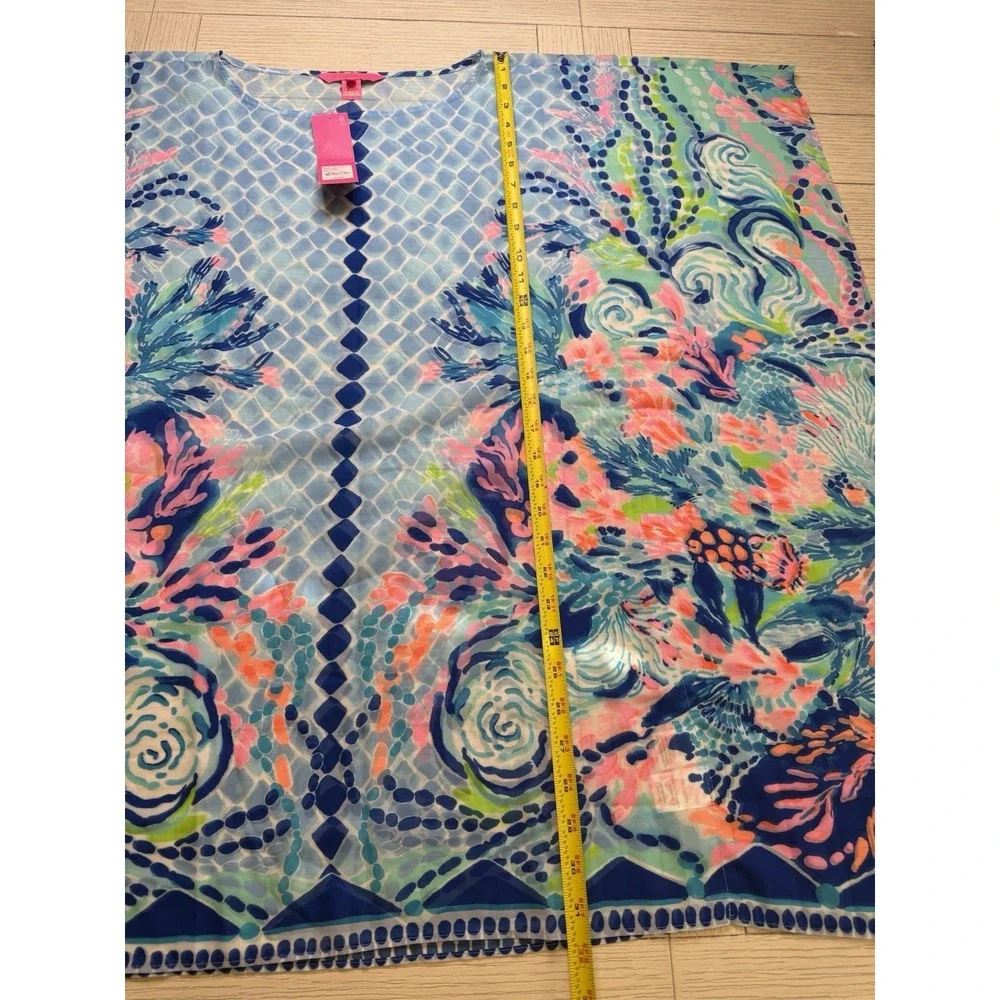 Lilly Pulitzer NWT Alvaro Caftan Swim‎ Cover-up Hidden Treasure MSRP $148 XXS/XS